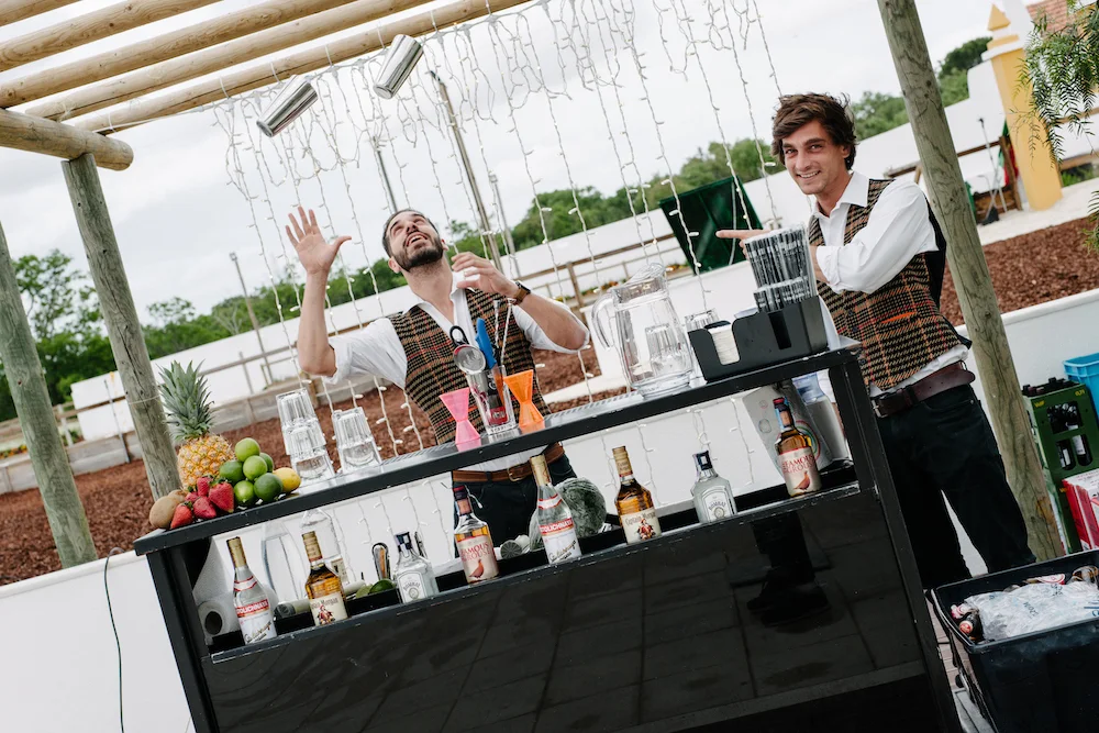 cocktail bar at party in portugal